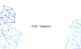 CSS - Hapsira 2